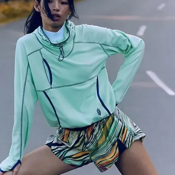 FP Movement by Free People Carpe Diem Printed Shorts SZ M NWOT - Picture 7 of 7